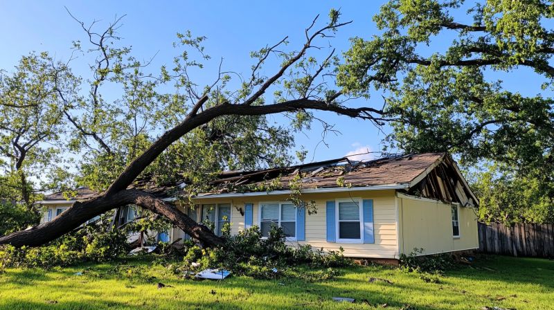 Storm Damage Roof Repair detail